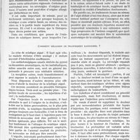 1288 - Page 1117 - Partie scientifique. Travaux originaux. La clinique au goût du jour. Pour bien traiter une sciatique rhumatismale, il faut d'abord poser un diagnostic exact, d’après le Docteur Fl. Coste. Le traitement rationnel de la sciatique / Comment réaliser ce traitement rationnel ?