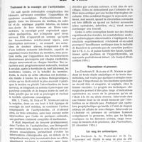 1290 - Page 1119 - Partie scientifique. L'actualité scientifique. La presse. Traitement de la causalgie par l’acétylcholine [(La Pratique médicale Française, décembre 1934, (B)] / Les lésions du myocarde au cours de l’hyperthyroïdie [(Le Scalpel, 29 décembre 1934)] / Traumatisme et grossesse [(La Puériculture, 25 décembre 1934)] / Les sang des asthmatiques [(Lyon Médical, n° 51 et 52, décembre 1934)]
