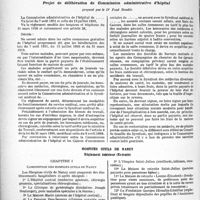 1303 - Page 1132 - Partie professionnelle. Travaux originaux. Les uniprix de la médecine. L’hôpital public transformé en Maison de Santé payante. Que peut faire le Corps médical ? / Projet de délibération de Commission administrative d’hôpital, proposé par le Dr Paul Boudin / Hospices civils de Nancy. Règlement intérieur (Extraits)