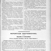 1318 - Page 1147 - Partie professionnelle. Hôpitaux de l'assistance publique de Paris. Enseignement, concours, avis divers / Reportage professionnel. Nouvelles et informations, (Voir les Dernières Nouvelles en tête des « Demi-Colonnes »). Souscription nationale pour la « Fondation Roux » / Association pour le développement des relations médicales. A. D. R. M