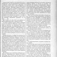 1382 - Page 1207 - Partie professionnelle. Responsabilité professionnelle. Nouvelle grève à la faculté. Ni envahissement métèque, ni racisme : Egalité des devoirs et des droits assurée par la Loi