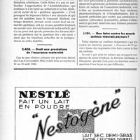 1397 - Page 1222-LX - Propos du jour. Assurances sociales. Sur la question des rechutes assurance-maladie / Droit aux prestations de l’assurance-maternité / Que faire contre les assurés sociaux mauvais payeurs ?