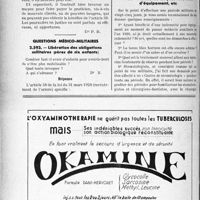 1399 - Page 1224-LXII - Propos du jour. Assurances sociales. Que faire contre les assurés sociaux mauvais payeurs ? / Questions médico-militaires. Libération des obligations militaires (pères de six enfants) / Indemnité de première mise d’équipement, etc