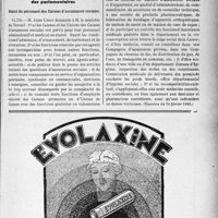 1416 - Page XI-1237 - A travers l’officiel. Pharmacie / Réponses des ministres aux questions des parlementaires. Statut du personnel des Caisses d’assurances sociales