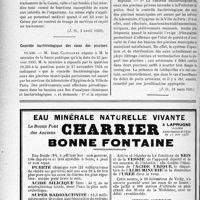 1417 - Page 1238-XII - A travers l’officiel. Réponses des ministres aux questions des parlementaires. Statut du personnel des Caisses d’assurances sociales / Contrôle bactériologique des eaux des piscines
