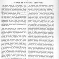 1468 - Page 1265 - Partie professionnelle. Bulletin de l’Actualité. A propos de quelques concours