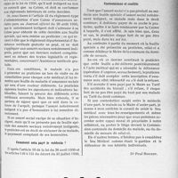 1478 - Page 1271 - Partie professionnelle. Bulletin de l’Actualité. Assurés sociaux momentanément privés de ressources. Qui doit distribuer les bons de visites ou consultations ? / Comment sera payé le médecin ? / Contestations et conflits