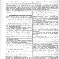 1501 - Page 1284 - Partie professionnelle. Reportage professionnel. Nouvelles et Informations, (Voir les Dernières Nouvelles en tête des " Demi-Colonnes"). Nécrologie [Professeur Jeanselme] / Conférence médicale internationale d’éducation physique et de sports / Fondation Tomarkin / Le VIIe Congrès international des accidents et des maladies du travail / Chemins de fer P. L. M