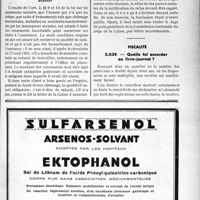 1512 - Page LXIII-1293 - Correspondance. Assurances sociales. Droit d’un chômeur aux prestations de l’assurance-maladie / Fiscalité. Quelle foi accorder au livre-journal ?