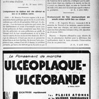 1526 - Page IX-1303 - A travers l’officiel. Réponses des ministres aux questions des parlementaires. Les prestations de l’assurance-maladie ne peuvent être réduite ou refusées pour un simple retard de déclaration / L'enregistrement du diplôme doit être effectué au lieu où le médecin exerce / Remboursement des frais pharmaceutiques aux assurés sociaux opérés dans une clinique