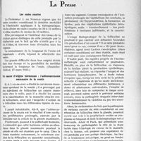 1550 - Page 1327 - Partie scientifique. L'actualité scientifique. La Presse. Les ondes courtes [(Bruxelles Médical, 17 mars 1935)] / Un cancer d’origine hormonale : l’adénocarcinomemammaire de la souris [(Paris Médical, 16 mars 1935)]