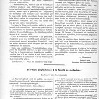 1567 - Page 1344 - Partie professionnelle. Travaux originaux. Chronique fiscale [A. Martinot]. Impôt sur les bénéfices non commerciaux / De l’Ecole polytechnique à la Faculté de médecine…. Le Statut des Naturalisés