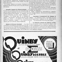 1588 - Page VII-1361 - Dernières nouvelles. Faculté de médecine de Montpellier / Assemblée Française de médecine générale / Médaille du Professeur Couvelaire / Médaillon du Docteur Paul Ravaut / Association d’enseignement des hôpitaux de Paris / La Fédération nationale des médecins du front