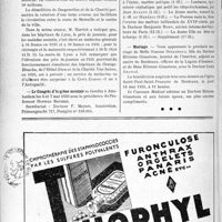 1589 - Page 1362-VIII - Dernières nouvelles. La Fédération nationale des médecins du front / Hôpitaux de Lyon / Le Congrès d’hygiène mentale / Hôpitaux d’Angers / Aesculape / Mariage