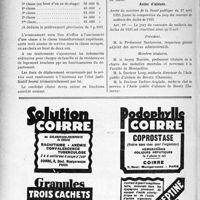 1591 - Page 1364-X - A travers l’officiel. Avis de concours pour la nomination d’un inspecteur départemental d’hygiène adjoint / Emplois réservés / Asiles d’aliénés