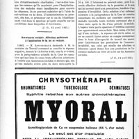 1593 - Page 1366-XII - A travers l’officiel. Réponses des Ministres aux questions des parlementaires. Assujettissement d’un sanatorium privé à la patente / Assurances sociales. Affection antérieure à l’application de la loi et rechute