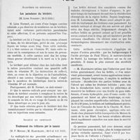 1614 - Page 1387 - Partie scientifique. L’actualité scientifique. Les Sociétés Savantes. Paris. Académie de médecine. Les paradoxes du béribéri, (26-2-1935) / Société de chirurgie. Traitement des brûlures par le tannin, (30-1 et 6-2 1935)