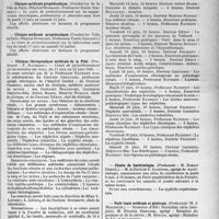 1646 - Page 1419 - Partie professionnelle, Hygiène, Assistance, Mutualité, Intérêts corporatifs, Variétés. Faculté de médecine de Paris. Enseignement et actes de la Faculté