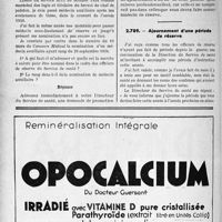1651 - Page 1424-LXVI - Correspondance. Questions médico-militaires. Promotion au grade de médecin sous-lieutenant / Ajournement d’une période de réserve
