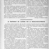 1681 - Page 1450 - Partie scientifique. Travaux originaux. Du phlegmon diffus d’origine urétrale improprement appelé infiltration d’urine, par le Professeur Marion / Le traitement de l'asthme par la bronchoscothérapie [P. Lacroix]
