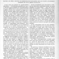 1690 - Page 1459 - Partie scientifique. Travaux originaux. La clinique au goût du jour. Cracheur de bacilles de Koch n’équivaut pas à tuberculeux pulmonaire évolutif, d’après les travaux du Dr F. Meersseman et ceux du Dr Marcel Léger. On peut, en effet, trouver une expectoration bacilufère chez des sujets apparemment indemnes de toute lésion pulmonaire