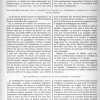 1691 - Page 1460 - Partie scientifique. Travaux originaux. La clinique au goût du jour. Cracheur de bacilles de Koch n’équivaut pas à tuberculeux pulmonaire évolutif, d’après les travaux du Dr F. Meersseman et ceux du Dr Marcel Léger. On peut, en effet, trouver une expectoration bacilufère chez des sujets apparemment indemnes de toute lésion pulmonaire / Le problème éclairé par la réaction de Vernes, ou l’éternelle question du bacille et du terrain / Que penser de la prophylaxie qu’il convient d’adopter ? [G. Fischer]