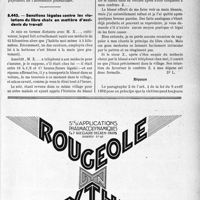 1734 - Page LXIX-1503 - Correspondance. Accidents du travail. Rixe sur le lieu et au moment du travail / Sanctions légales contre les violations du libre choix en matière d’accidents du travail