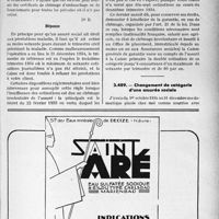 1810 - Page LXI-1571 - Correspondance. assurances sociales. Condition du droit aux prestations de l’assurance-maladie / Changement de catégorie d’une assurée sociale