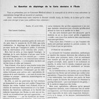1834 - Page 1589 - Propos du jour. La Question du dépistage de la Carie dentaire à l’École [J. Noir]
