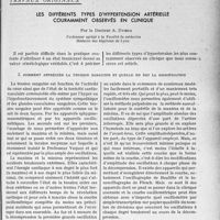 1838 - Page 1591 - Partie scientifique. Travaux originaux. Les différents types d'hypertension artérielle couramment observés en clinique, par le Docteur A. Dumas. comment apprécier la tension sanguine et quelle en est la signification