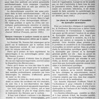 1865 - Page 1606 - Partie scientifique. L'actualité scientifique. La Presse. La chrysothérapie des rhumatismes chroniques [(Le Journal Médical Français, janvier 1935)] / Quelques remarques et quelques conseils au sujet du traitement des fibromyomes utérins par le radium [(L’Avenir Médical, mars 1935)] / Les phases de curabilité et d’incurabilité des dystrophies alimentaires [(La Presse Médicale, 27 mars 1935)]