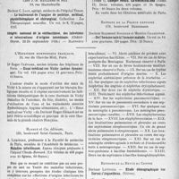 1880 - Page 1613 - Partie scientifique. L'actualité scientifique. Les Livres. Les livres qui viennent de paraître. / Essai médical sur Vichy, par Dr Roger Glénard, L’Expansion scientifique Française, Paris / Maladies infectieuses, par A. Lemierre, Masson et Cie, éditeurs, Paris / Étude démographique sur Corvol-l’Orgueilleux, par Docteur Letinois, Éditions de la Revue du Centre