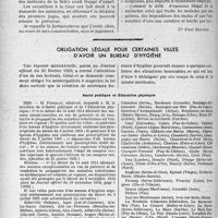 1891 - Page 1620 - Partie professionnelle. Jurisprudence. Exercice illégal — Imposition des mains / Obligation légale pour certaines villes d’avoir un bureau d’hygiène. Santé publique et Éducation physique [Dr Paul Boudin]