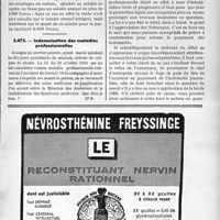 1930 - Page LXV-1643 - Correspondance. Accidents du travail. Indemnités dues à un accidenté du travail agricole / Indemnisation des maladies professionnelles