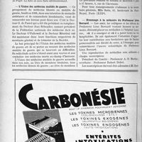 1945 - Page 1654-VIII - Dernières nouvelles. Ligue Française contre le rhumatisme / L’Union des médecins mutilés de guerre / Association Française des femmes médecins / Hommage à la mémoire du Professeur Léon Bernard
