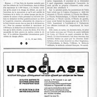 1950 - Page XIII-1659 - A travers l’officiel. Réponses des ministres aux questions des parlementaires. Déduction des frais de dernière maladie pour le calcul des droits de mutation / Un geste officiel de reconnaissance aux médecins