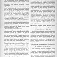 1971 - Page 1680 - Partie scientifique. L'actualité scientifique. Les Sociétés Savantes. Paris. Société médicale des hôpitaux de Paris. Lésions dégénératives du foie et coma diabétique, (11-1-1935) / Formes évolutives propres aux intolérances rénales, (7-12-1934) / Société de médecine de Paris. Considérations sur les nouvelles méthodes de traitement de l’hypertrophie prostatique, (14-12-1934) / Obnubilations visuelles, artérite rétinienne précoce et possibilité de lésions vasculaires générales, (14-12-1934) / Anesthésie locale dans le traitement des traumatismes, (14-12-1934)