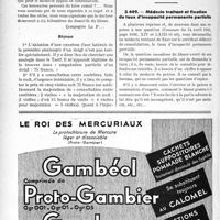 2001 - Page 1710-LX - Correspondance. Application du tarif des accidents du travail. 1° Ablation d’exostose d’une phalange ; 2° Consultation de nuit entre confrères / Médecin traitant et fixation du taux d’incapacité permanente partielle