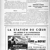 2005 - Page 1714-LXIV - Correspondance. Questions médico-militaires. Annuités pour la Légion d’honneur. Blessure de guerre / Questions diverses. Honoraires pour soins donnés à un confrère