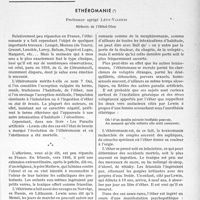 2030 - Page 1731 - Partie scientifique. Travaux originaux. Éthéromanie, Professeur agrégé Lévy-Valensi