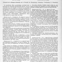 2040 - Page 1737 - Partie scientifique. Travaux originaux. Le météorisme abdominal et les iléus paralytiques au cours des broncho-pneumonies des nourrissons, E. Schneegans et B. Tassovatz
