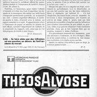 2104 - Page LVII-1775 - Correspondance. Application du tarif des accidents du travail. Évaluation du taux de l’incapacité permanente / Se faire aider par des infirmiers est une question en dehors du Tarif accidents du travail