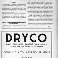 2112 - Page LXV-1783 - Correspondance. Questions médico-militaires. Droit à la carte de combattant / Promotion au grade de médecin sous-lieutenant