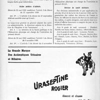 2125 - Page 1792-X - A travers l’officiel. Lutte antituberculeuse / Asiles publics d’aliénés / Service de santé militaire