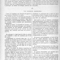 2155 - Page 1824 - Partie professionnelle. Bulletin de l'Actualité. Une question posée par un confrère blessé en service. Un médecin conventionné par le ministre de la guerre a-t-il droit au bénéfice de l’article 57 de la loi sur les pensions du 31 mars 1919 ?. Quels sont les bénéficiaires de l’article 57 ? / Les infirmités indemnisées