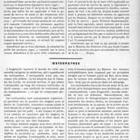 2156 - Page 1825 - Partie professionnelle. Bulletin de l'Actualité. Une question posée par un confrère blessé en service. Un médecin conventionné par le ministre de la guerre a-t-il droit au bénéfice de l’article 57 de la loi sur les pensions du 31 mars 1919 ?. Les infirmités indemnisées / Ostéopathes