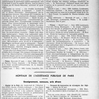 2170 - Page 1839 - Partie professionnelle. Faculté de médecine de Paris. Enseignement et actes de la Faculté / Hôpitaux de l’assistance publique de Paris. Enseignement, concours, avis divers