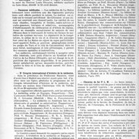 2171 - Page 1840 - Partie professionnelle. Reportage professionnel. Nouvelles et Informations. Nécrologie [Docteur Louis Hilaire] / Vacances médicales / Xe Congrès international d’histoire de la médecine / Chemins de fer P. L. M