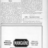 2174 - Page LVII-1843 - Correspondance. Questions diverses. Dispositifs de protection contre les troubles parasites / Taux-limite du loyer