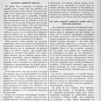 2212 - Page 1877 - Partie scientifique. L'actualité scientifique. La Presse. La schistose, maladie des ardoisiers [(La Presse Médicale, 6 mars 1935)] / Les foyers congestifs rapidement curables dans la tuberculose pulmonaire [(La Clinique, mars 1935 A)]